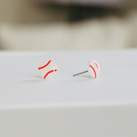 Baseball Stud Earrings
